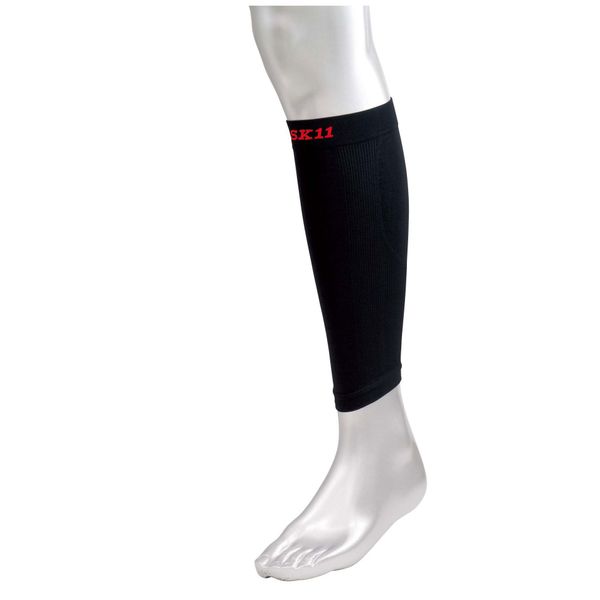 SK11 KS-HAGI-M-BK Compression Supporter, For Calves, Moisture Absorbent, Black