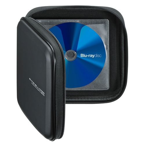 Sanwa Supply FCD-WLBD24BK BD, CD and DVD Semi-Hard Case (Non-Woven Fabric Type for Blu-ray Disc), 24 Pieces