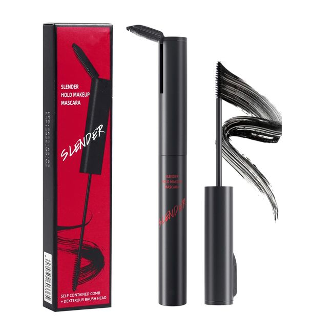 Waterproof Mascara Black, 4D Silk Fiber Eyelash Mascara, Extra Long Lash Mascara and Thick, Long Lasting