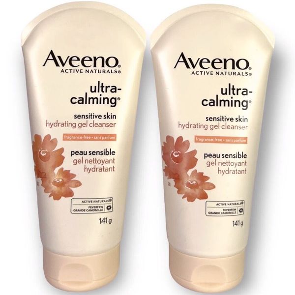 Aveeno Sensitive Skin Ultra Calming Hydrating Gel Cleanser 5oz Discontinued 2 Pk