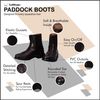 TuffRider Children's Starter Front Zip Paddock Boots, Black, 8