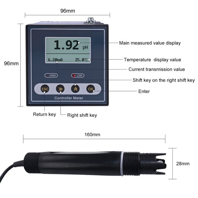 Industrial pH/ORP/Temp Probe