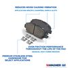 Wagner QuickStop ZD329 Rear Disc Brake Pad Set for 1990 Mitsubishi Eclipse