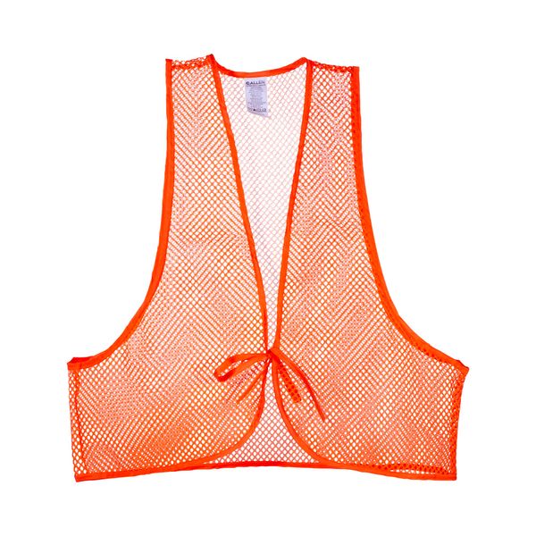 Allen Company Adult Blaze Orange Mesh Hunting Vest with a Front-Tie Closure - High-Visibility Saftey Gear for Men and Women - Fits over Clothes and Jacket - One size