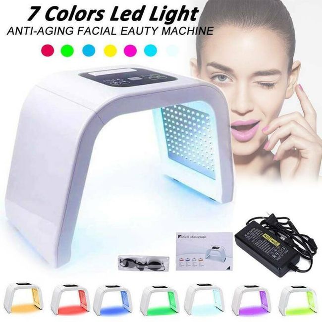 7 Color LED Light Therapy Skin Rejuvenation PDT Anti-aging Facial Beauty Machine