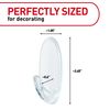 Command Clear Medium Hooks, 14 Hooks, 24 Strips - Easy to Open Packaging, Organize Damage-Free
