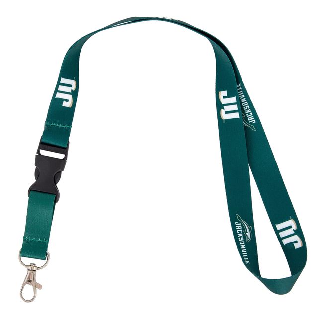 Desert Cactus Jacksonville University Lanyard JU Dolphins Car Keys ID Badge Holder Keychain Detachable Breakaway Snap Buckle (Green)