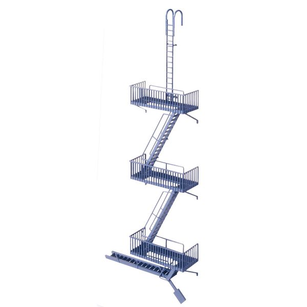 Walthers Corn Trims 533729 FIRE Stairs Model Kit