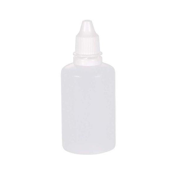 sourcing map Plastic Dropper Bottles, 50ml/1.7 oz Empty Squeezable Dropper Bottle with Cap, Pack of 20