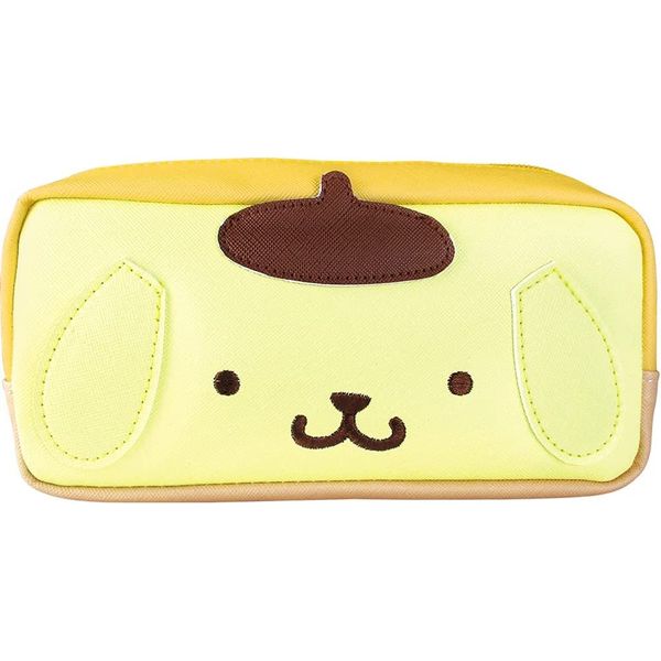 Tees Factory Sanrio SR-5540933PU Do-Up Pen Pouch, Pompompurin, H 4.3 x W 7.5 x D 2.4 inches (11 x 19 x 6 cm)