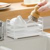 Sponge Rack, Storage Rack, Standing Type, Compact, Simple, Kitchen, Bathroom, Water Supply, Drainage Design, Tray Included