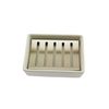 speed mao Simple Stylish Soap Tray Soap Case Rectangle White Silver