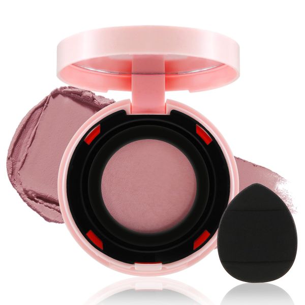 Apooliy Cream Blush for Cheeks, Waterproof Blush Powder, Long-Lasting Matte Blusher,Highly Pigmented, Brightening the Face, Suitable for Face Makeup