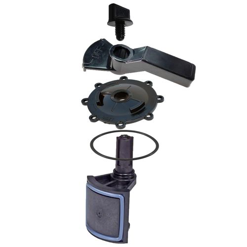 ATIE 2-Port/3-Port Pool Valve Rebuild Kit Complete with Diverter Valve 4720, Cover 4606, Handle 7433 for Jandy 2-way/3-way 4715, 4716, 4717 Valve and Jandy Gray Valves (1 Pack)