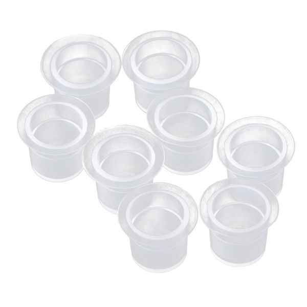 Artibetter 100pcs Einweg Tattoo Ink Cups Caps Pigmentbehälter Halter 8mm