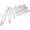 17pc BUSHING BEARING DRIVER INSTALLER REMOVER INSERTING ALUMINUM METRIC TOOL KIT