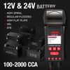 12V 24V Digital Car Battery Tester Load Charging Cranking System Test Analyzer