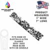 WHITE SKULL PILE BLACK | CB Dash Panel Insert 08-22 Road Glide Electra Ultra