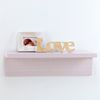 NoJo Chantilly Shelf Wall Decor, Pink, White (7668989)