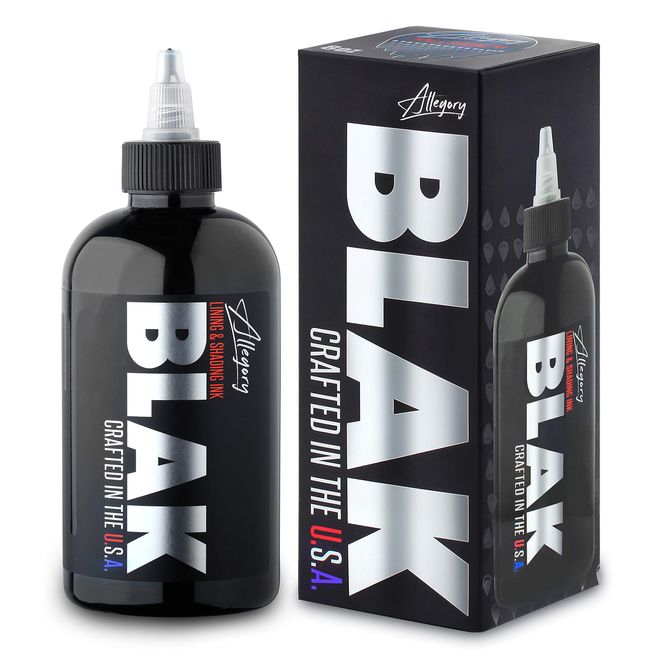 Allegory Premium Lining & ShadingTattoo Ink Blak (8 oz)