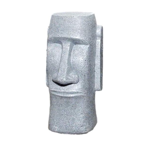 Queen-b Moai Statue Money Bank Funny Miscellaneous Goods Interior Object Bank Coin Money Money Cash Box Case Decoration Decoration (Gray)