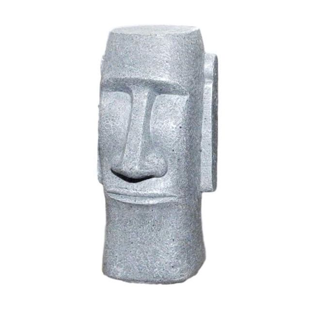 Queen-b Moai Statue Money Bank Funny Miscellaneous Goods Interior Object Bank Coin Money Money Cash Box Case Decoration Decoration (Gray)