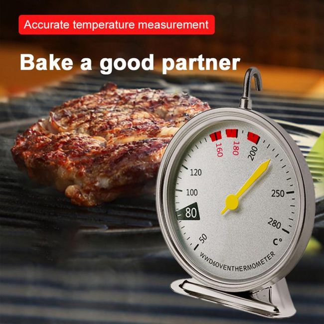 Stainless Steel Oven Cooker Thermometer Mini Thermometer Grill