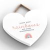 Global Designs Count Rainbows Rainbow Postivity Themed Colourful Hanging Plaque
