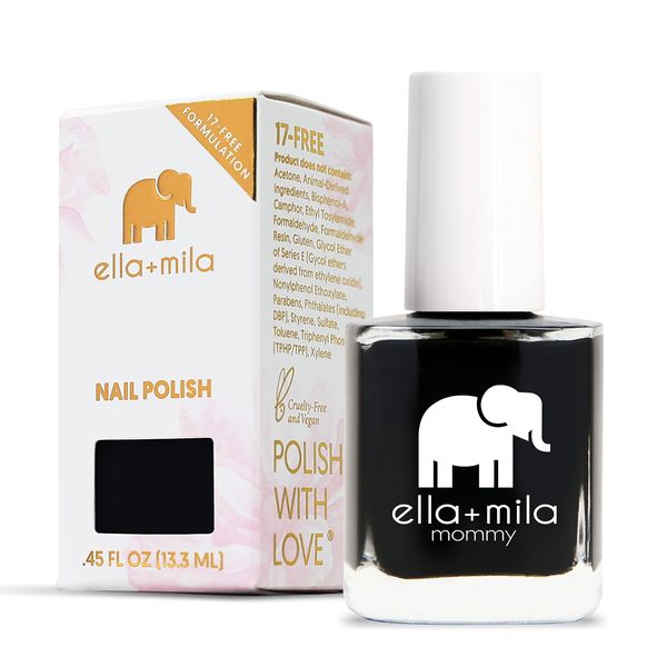 ella+mila Professional Nail Polish - Quick Dry Nail Polish - Long-Lasting & Chip-Resistant Nail Polish (Mommy Collection - Lights Out - 0.45 fl oz each)