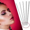 100 Pcs Ear Nose Piercing Needles Body Piercing Needles Mix Size 12G 14G 16G 18G 20G Stainless Steel Piercing Jewelry Kit and 1 Pcs Slotted Locking Pennington Forceps for Kit Supplies (Round Style)