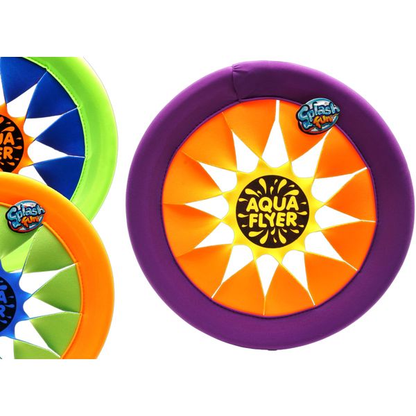 JA-RU Soft & Safe Frisbee Throwing Disc Splash Fun Aqua Flyer 12" (1 Disc Assorted) Flying Discs for Kids & Adult Girl & Boy Toys. Fidget Party Favors Outdoor Family Game Easy & Professional. 1031-1