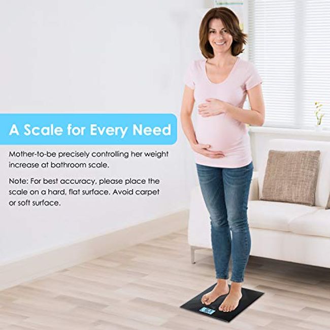 Rechargeable Digital Scale for Body Weight, Precision Bathroom