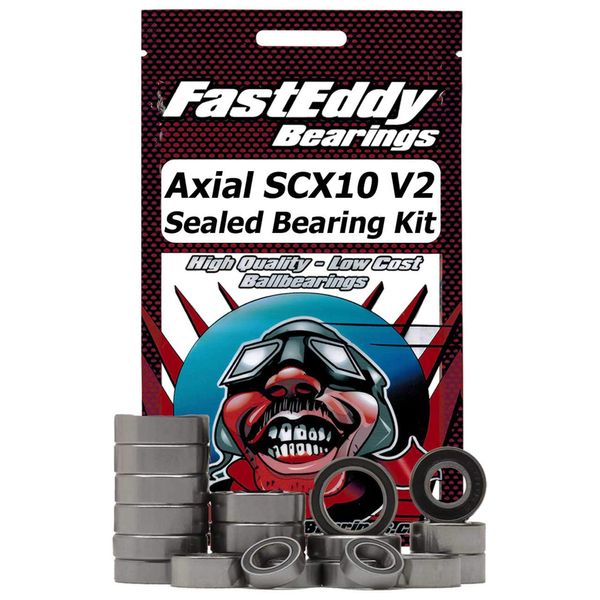 FastEddy Bearings Sealed Bearing Kit-AXI SCX10 II V2 TFE4437 Electric Car/Truck Option Parts