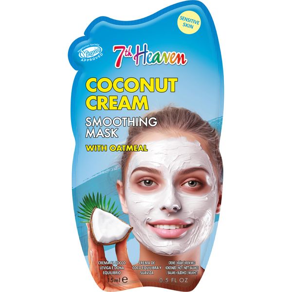 7th Heaven Coconut Cream Face Mask with Oatmeal - Smoothing - Sensitive Skin