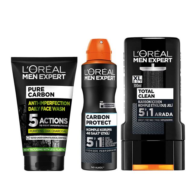 L’Oréal Paris Men Expert Carbon Protect Erkek Bakım Seti