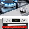 Spares2go Control Knobs/Dials for Indesit Oven Cooker & Hob (Pack of 3 + Adaptors, Silver)