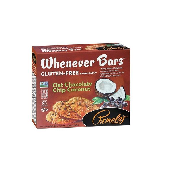 Pamela's Whenever Bars Oat Chocolate Chip Coconut Snack Bars 5 Ct (Pack of 3)