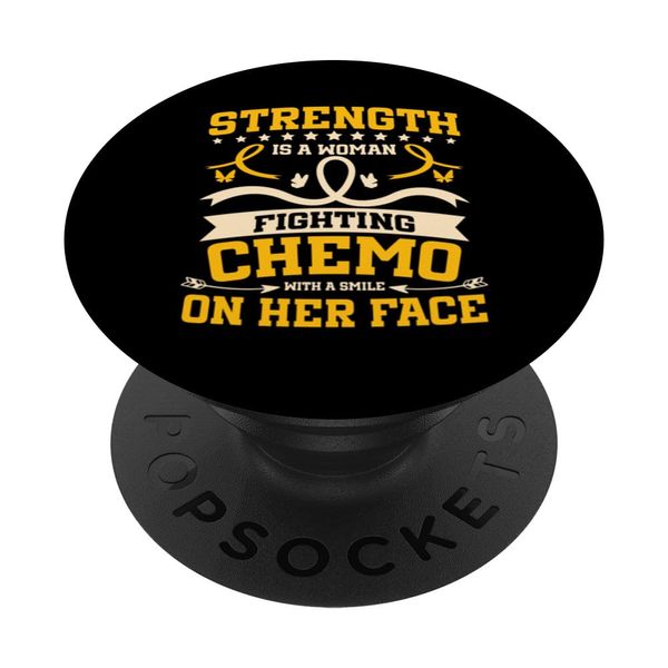 Fighting Chemo Chemotherapy Women PopSockets Swappable PopGrip