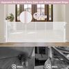 Reinforced 72" Wide Retractable Baby Gate with Rods Prevent Sagging, Retractable