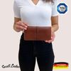 Gusti Stiftemappe Leder - Casper Federtasche Federmappe Stiftetui Braun Leder