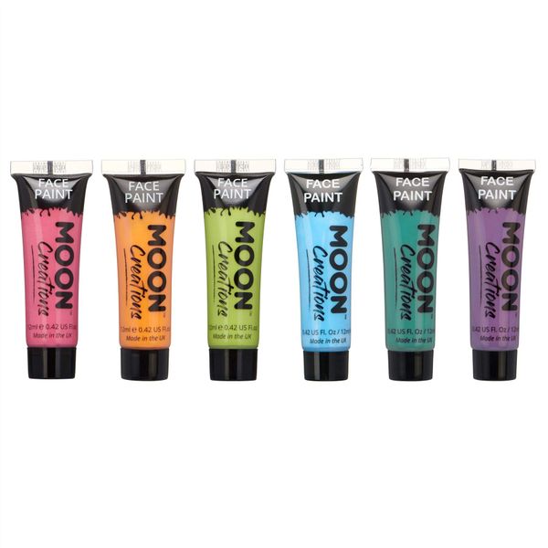 Face & Body Paint Brights Colours Set by Moon Creations - 0.40fl oz