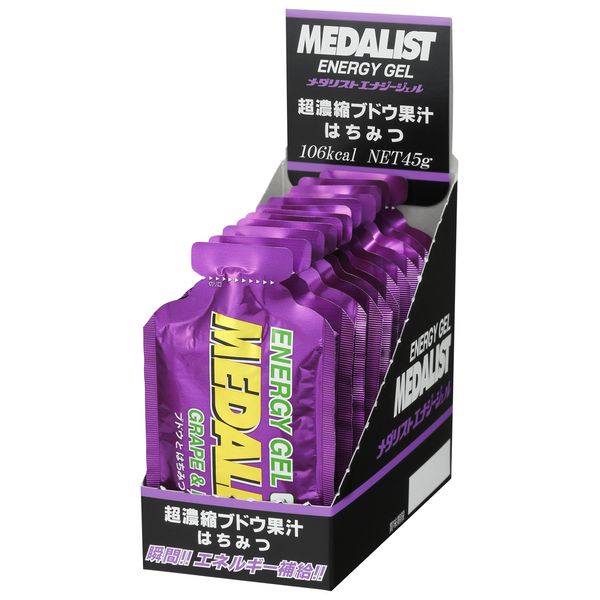 Medalist Energy Gel Grapes and Honey 1.6 oz (45 g) x 12 Bags