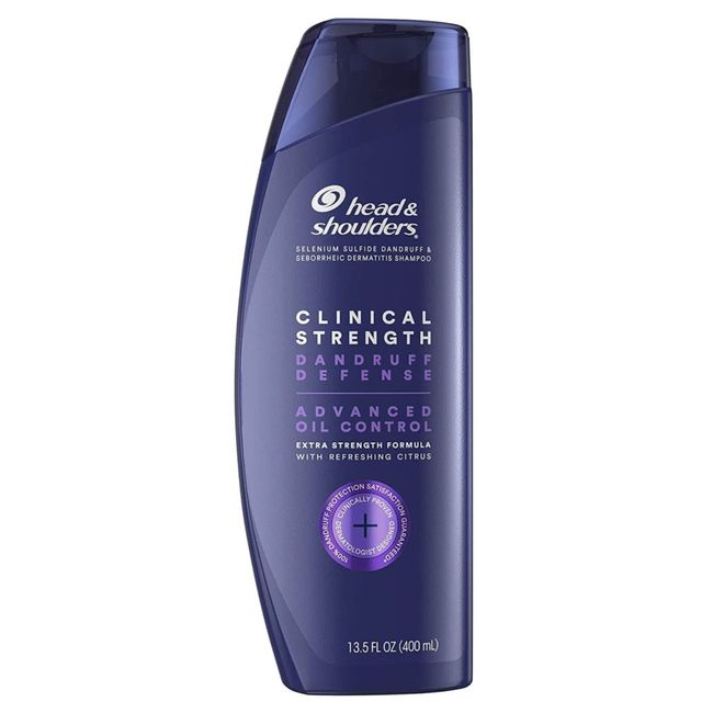 Head & Shoulders Clinical Dandruff Defense + Advanced Oil Control Shampoo, 13.5 Fl Oz, 5.291 Fl Oz