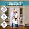White Magnetic Door Mesh Screen Gate Mesh Hands-Free mosquito Bug no Box