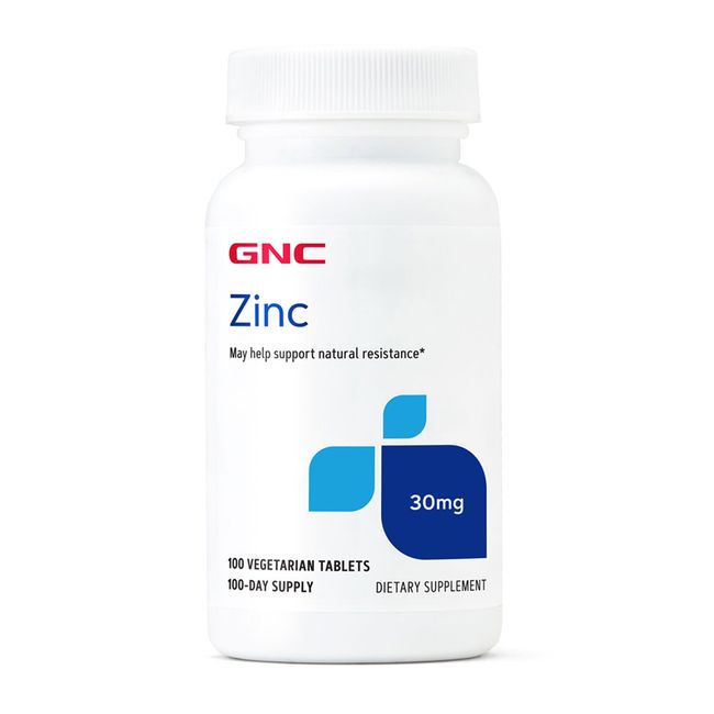 G&C Zinc 30 mg 100 Vegetarian Tablets, 100 Tablets, 1ea