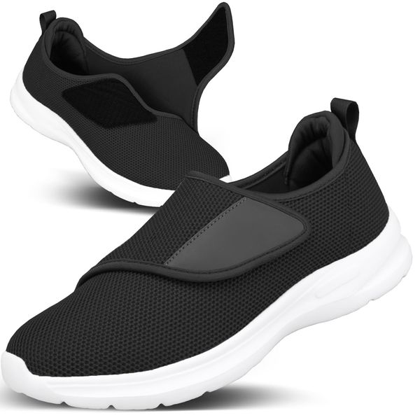 JFbaha Nursing Shoes, Nursing Shoes, Men's, Women's, Slip-on Rehabilitation Shoes, Sneakers, Lightweight, Anti-Slip, Elderly, Velcro, Indoor Shoes, Outdoor, Fall Prevention, 3E, Wide, Soft, Walking,