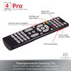 GE Universal Remote Control for Samsung, Vizio, LG, Brushed Black