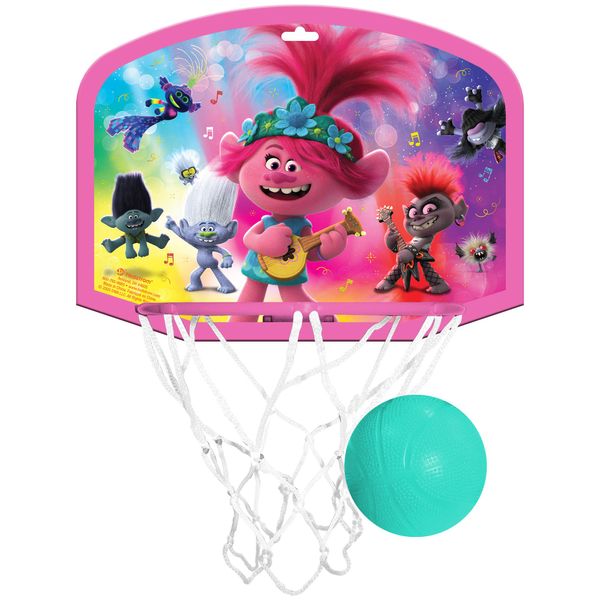 Hedstrom Over The Door Basketball Hoop Set, Trolls 2