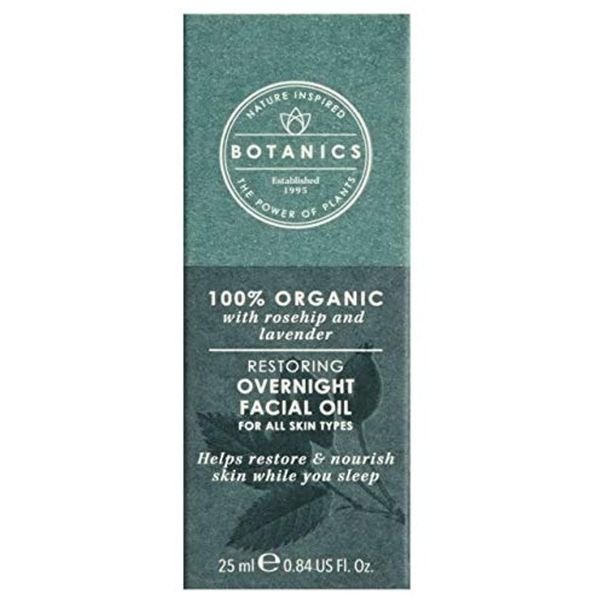 BOTANICS 100% ORGANIC W ROSEHIP & LAVENDER RESTORING OVERNIGHT FACIAL - Sealed