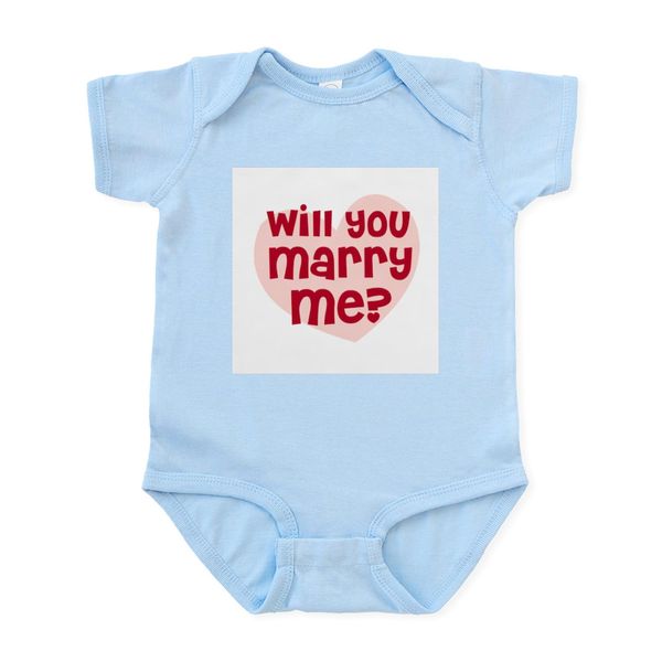 CafePress Will You Marry Me? Infant Creeper Infant Bodysuit Baby Romper